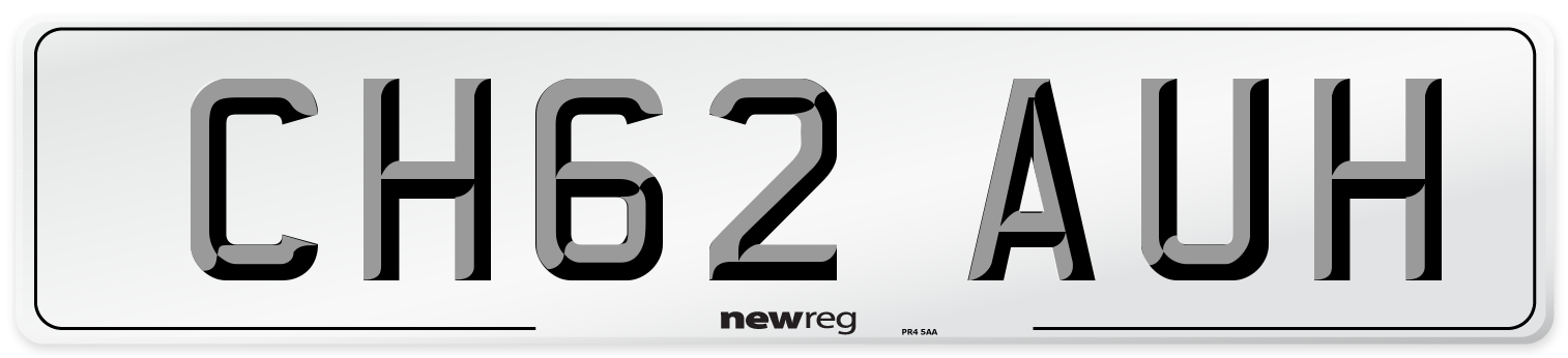 CH62 AUH Number Plate from New Reg